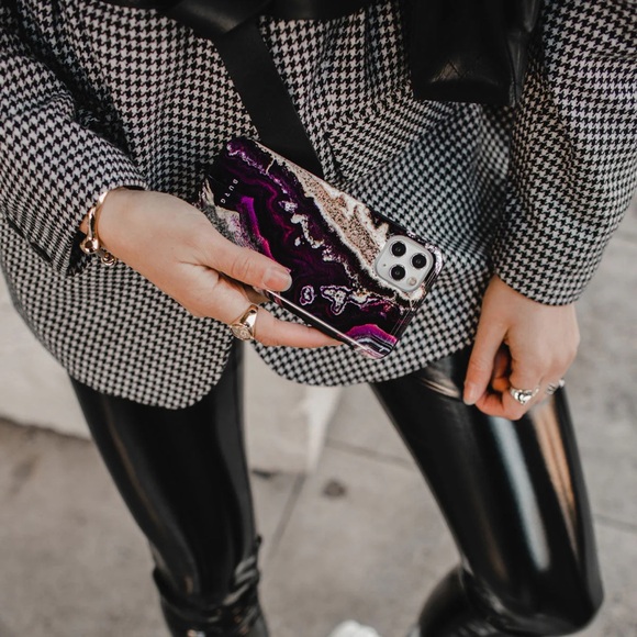 ❤️BURGA❤️Purple Skies Marble iPhone 12 Pro Phone Case - Tough - Picture 3 of 9